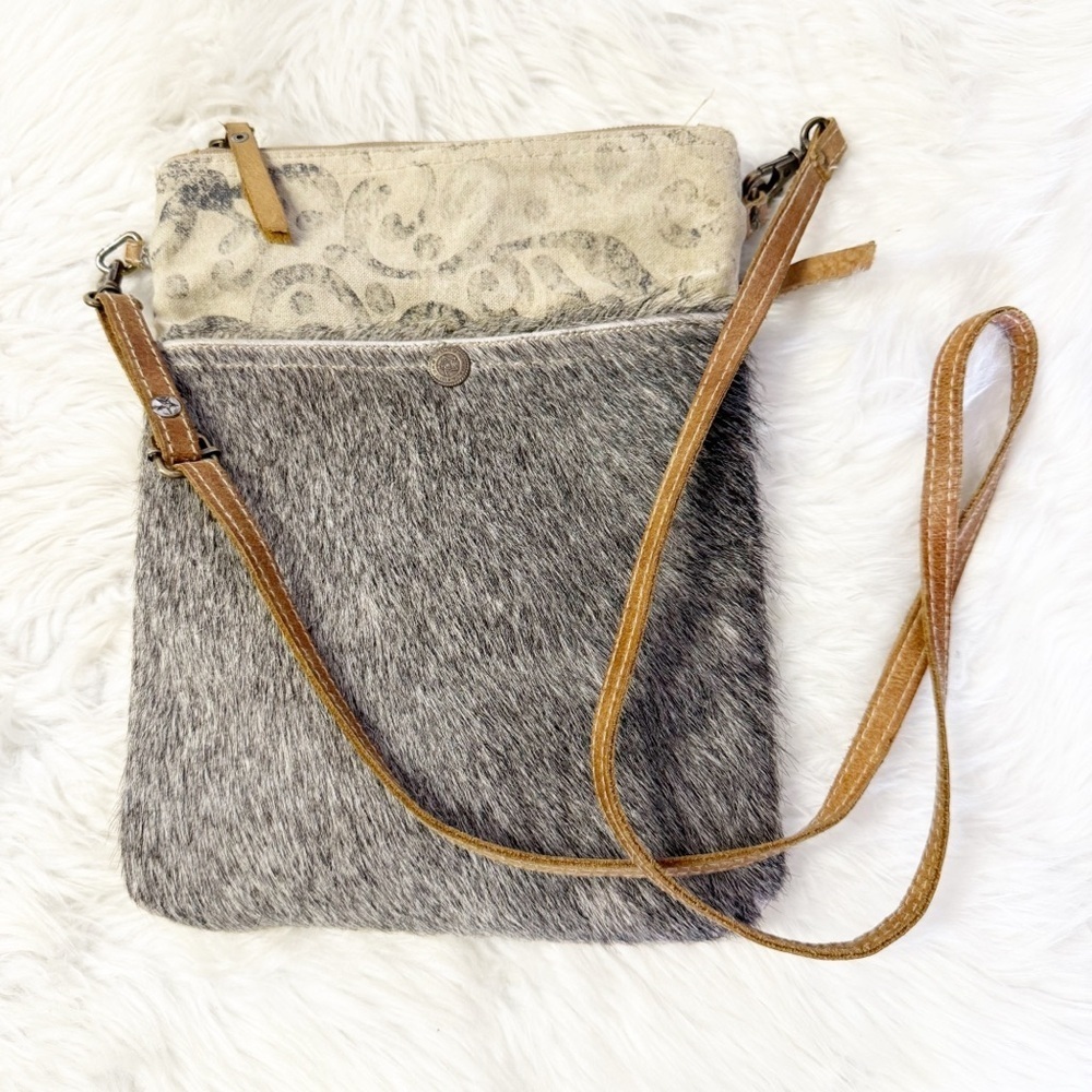 Myra Bag Hair-On Hide Crossbody Bag Western Boho Cowhide